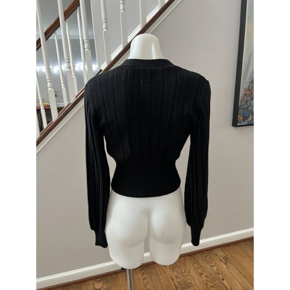 Wilfred Black Ribbed Cardigan - Picture 6 of 7